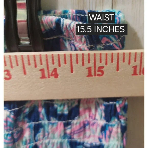 NWT Simply Southern Navy/Pink Shirred Skirt Starfish & Shell Print~Above Knee XL - Picture 5 of 10